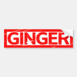 Ginger Stamp Bumper Sticker