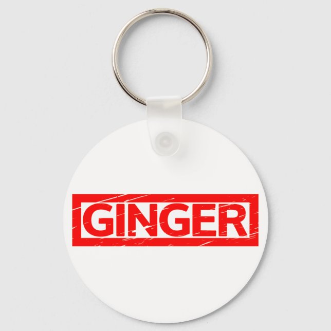 Ginger Stamp Keychain (Front)