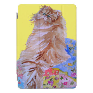 Ginger Tabby Cat Watercolor Painting cats iPad Pro Cover