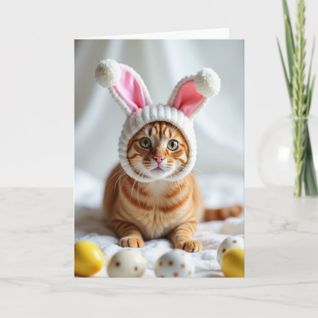 Ginger Tabby Celebration Card (Front)
