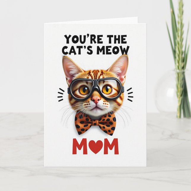 Ginger Tabby Mothers Day Card (Front)