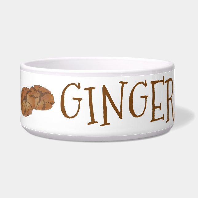 Ginger the Dog Gingersnap Nut Biscuit Cookie Bowl (Left)