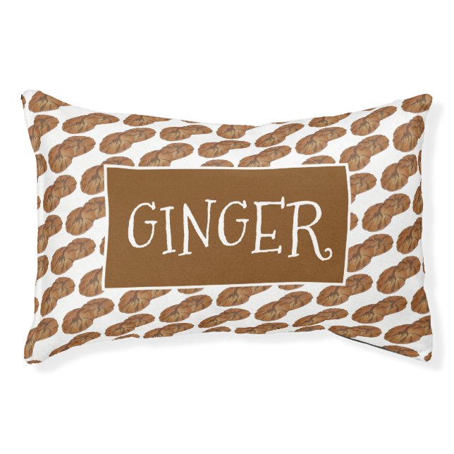 Ginger the Dog Gingersnap Nut Biscuit Cookie Pet Bed (Front)