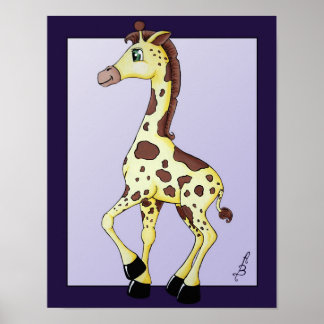 Ginger the Giraffe Poster
