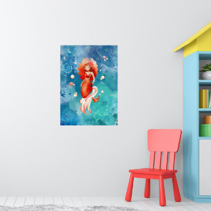 Ginger the Mermaid Poster