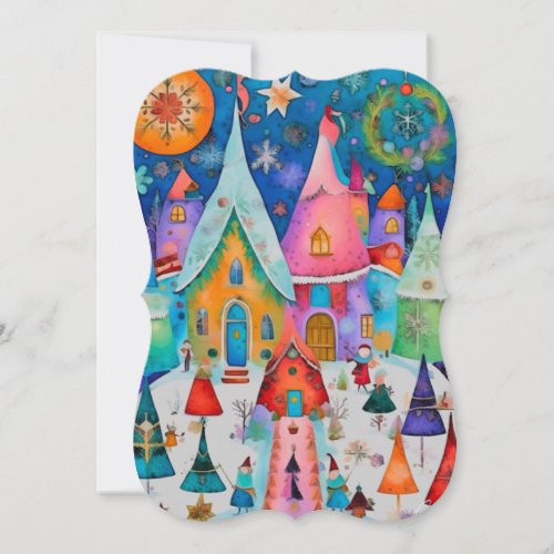 Gingerbread 5 design holiday card
