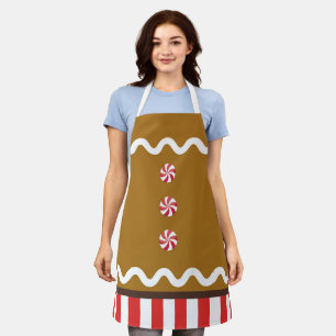 Gingerbread All Over Print Apron