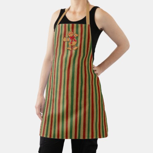 Gingerbread All_Over Print Apron