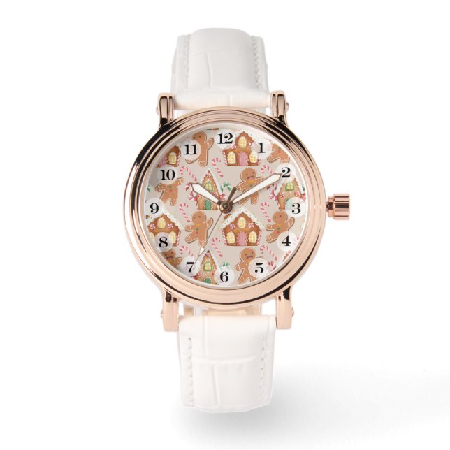 Gingerbread and Candy Christmas Holiday Season Watch (Front)
