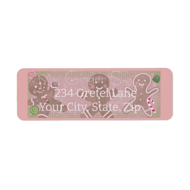 Gingerbread and Candy Label (Front)