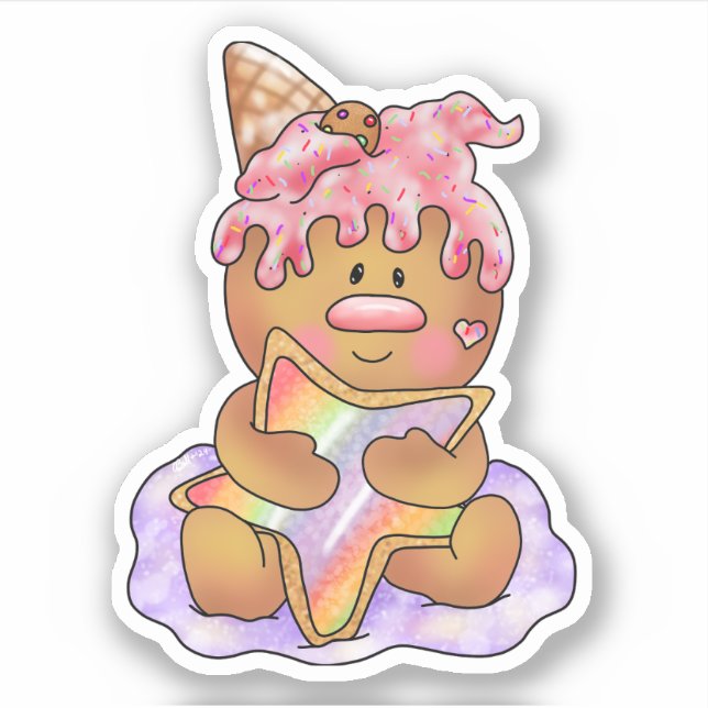 Gingerbread Baby Dessert | Sticker (Front)
