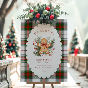 Gingerbread Baby Shower Welcome Foam Board