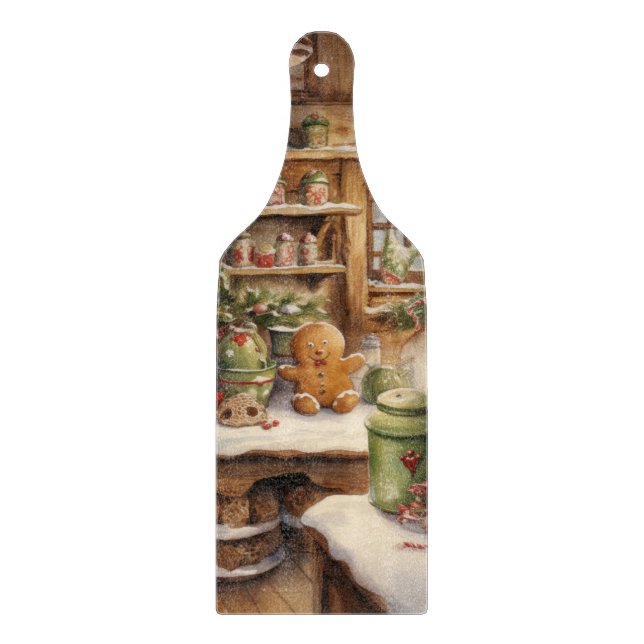Gingerbread Bakery Cutting Board (Front)