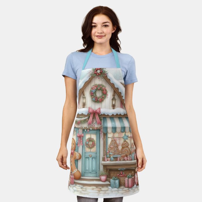 Gingerbread Bakery House  Apron (Worn)
