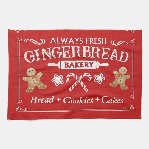 Gingerbread Bakery Kitchen Towel
