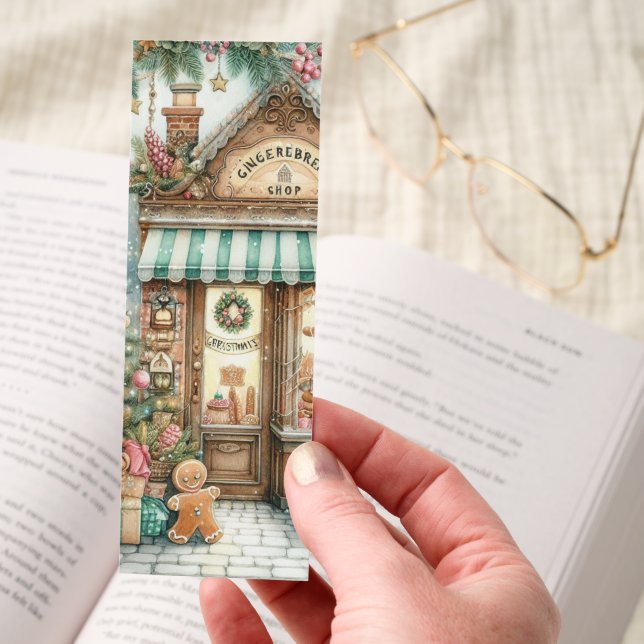 Gingerbread Bakery Shop Bookmarks (Hand)