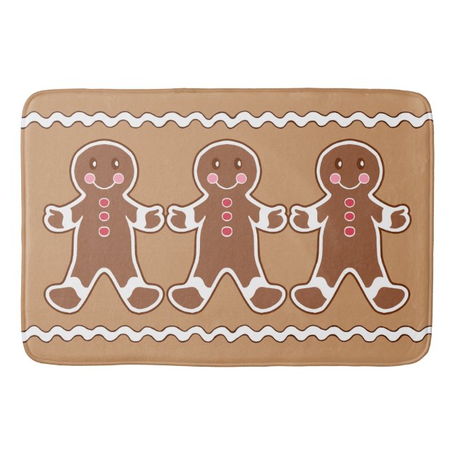 Gingerbread Bath Mat Rug (Front)
