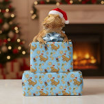 Gingerbread Bearded Dragon Christmas  Wrapping Paper