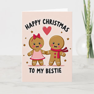 Gingerbread Bestie Christmas Card