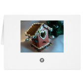 Gingerbread Birdhouse I Cards (Back Horizontal)
