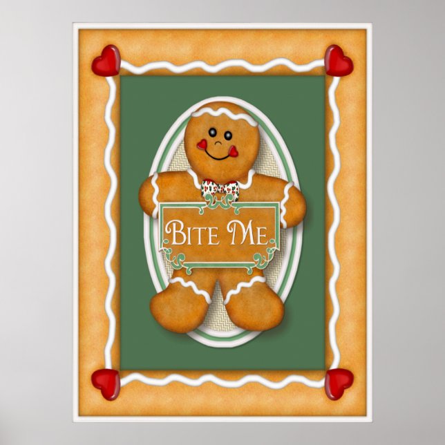 Gingerbread  Bite Me Poster (Front)