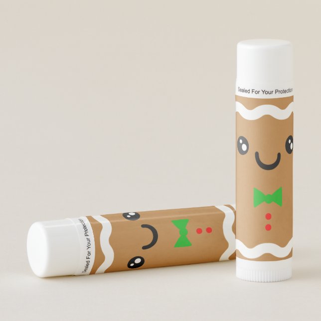 Gingerbread Bliss Christmas Lip Balm (Front)