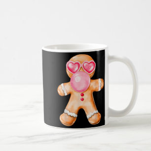 Gingerbread Blowing Bubble Gum Nk Sungles Christma Coffee Mug