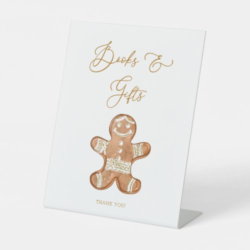 Gingerbread Books and Gifts Baby Shower Sign