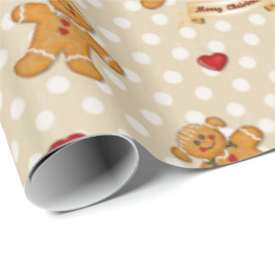 Gingerbread Boy and Girl 2 Wrapping Paper