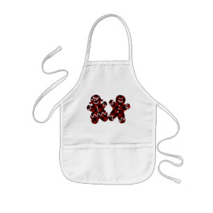 Gingerbread boy and Girl Kids' Apron