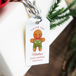 Gingerbread Boy Baby Shower Favor Tag