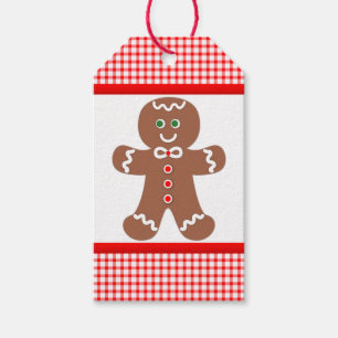 Gingerbread Boy Christmas Gift Tags