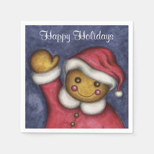 Gingerbread Boy Christmas Napkins