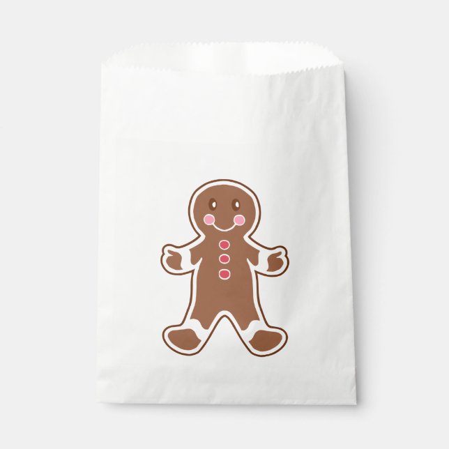 Gingerbread Boy Favor Bag (Front)
