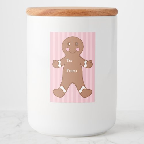 Gingerbread Boy Gift Tag Labels