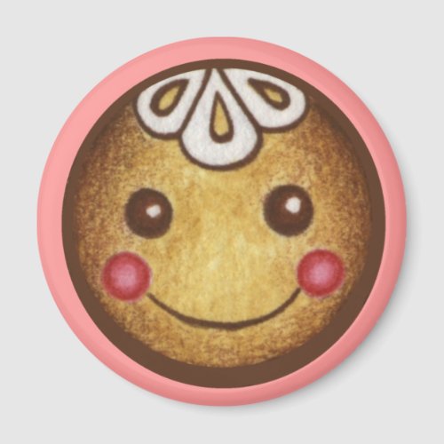 Gingerbread Boy Girl Christmas Magnet