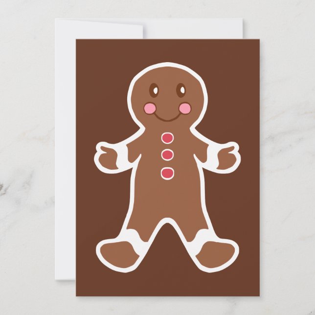 Gingerbread Boy Invitations (Front)