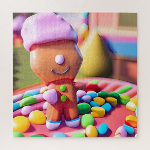 Gingerbread Boy Makes Good - Ken Gage Art Jigsaw Puzzle