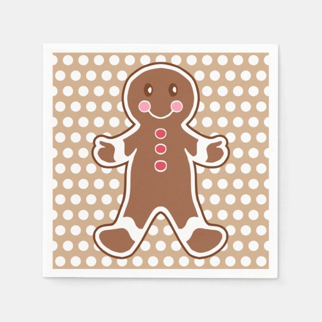 Gingerbread Boy Napkins (Front)