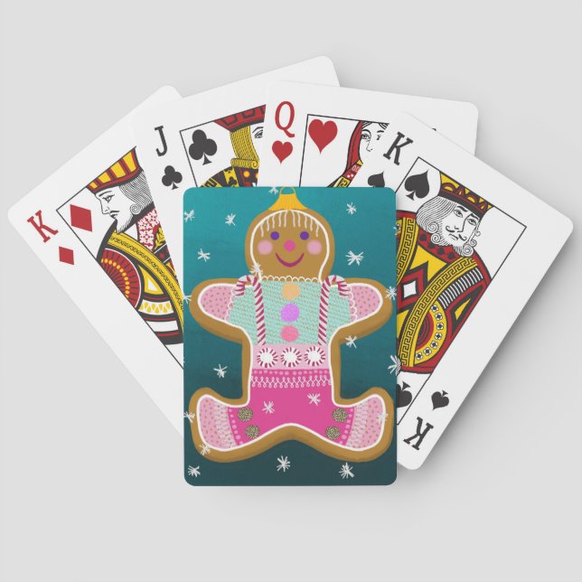 Gingerbread Boy Playing Cards (Back)