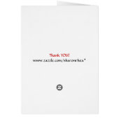 Gingerbread Boy Save the Date Card by SRF (Back)