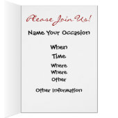 Gingerbread Boy Save the Date Card by SRF (Inside (Right))