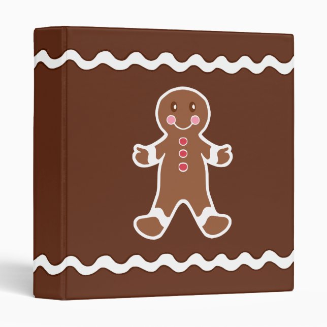 Gingerbread Boy Scrapbook Binder (Front/Spine)