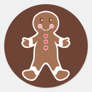 Gingerbread Boy Stickers