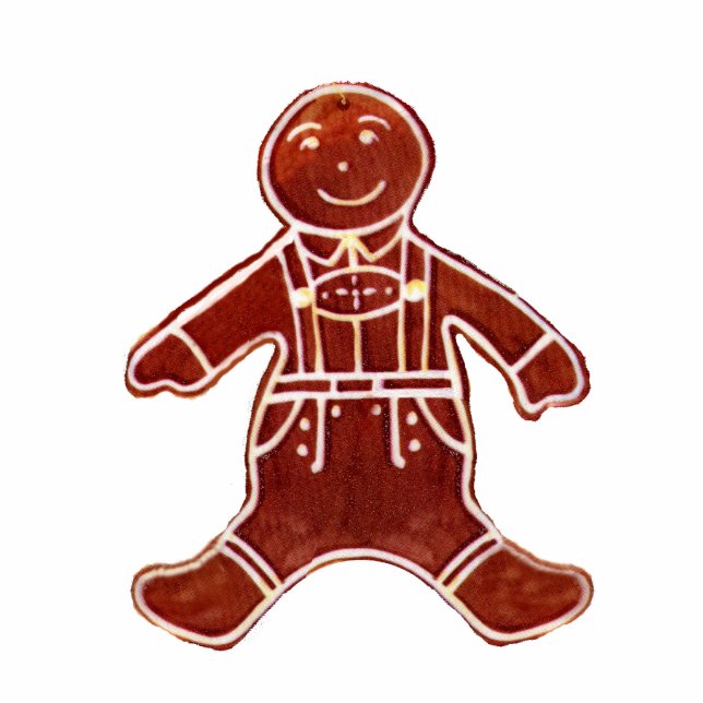 Gingerbread Boy The MUSEUM Zazzle Gifts Cutout (Front)