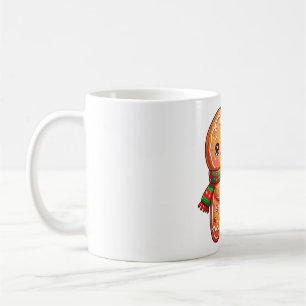Gingerbread Buddy With Candy Cane Coffee Mug