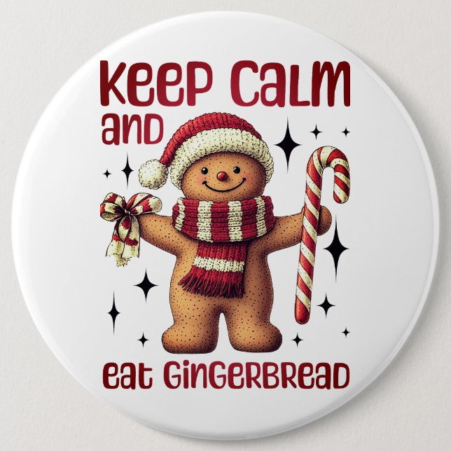 Gingerbread Button (Front)