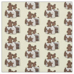 Gingerbread cake cartoon illustration fabric