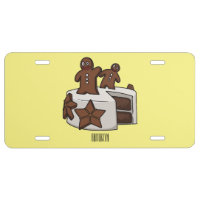 Gingerbread cake cartoon illustration