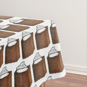 Gingerbread Cake Slice Christmas Baking Holiday Tablecloth